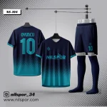 forma yaptırma tottenham tarzı lacivert turkuaz futbol forması nilspor