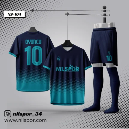 forma yaptırma tottenham tarzı lacivert turkuaz futbol forması nilspor