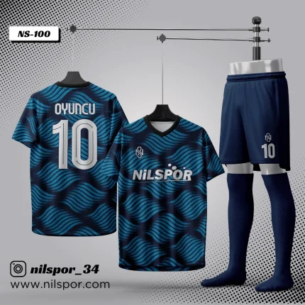 forma yaptırma ajax tarzı lacivert turkuaz futbol forması nilspor