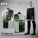 Liverpool model yeşil beyaz futbol forması yaptırma modeli