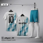 forma yaptırma beyaz turkuaz futbol forması